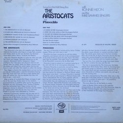 The Aristocats and Pinocchio Soundtrack (Leigh Harline, Richard M. Sherman, Robert B. Sherman, Ned Washington) - CD Back cover