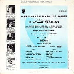 Le Voyage en ballon Soundtrack (Jean Prodromidès) - CD Back cover