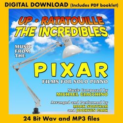 Up, Ratatouille And The Incredibles: Music From The Pixar Films for Solo Piano Soundtrack (Michael Giacchino, Mark Northam, Joohyun Park) - CD cover