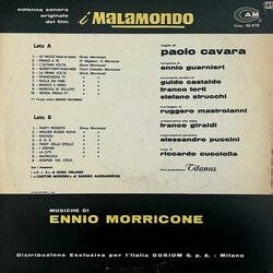 I Malamondo サウンドトラック (Ennio Morricone) - CDインレイ