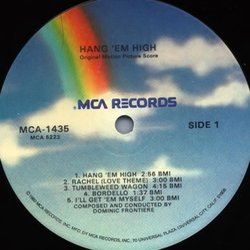Hang 'em High サウンドトラック (Dominic Frontiere) - CDインレイ