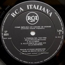 Come imparai ad amare le donne Soundtrack (Ennio Morricone) - cd-inlay
