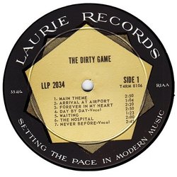 The Dirty Game サウンドトラック (Robert Mellin, Gian Piero Reverberi) - CDインレイ
