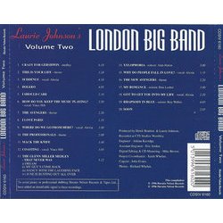 Laurie Johnson's London Big Band Volume Two Ścieżka dźwiękowa (Various Artists, Laurie Johnson) - Tylna strona okladki plyty CD