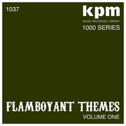 KPM 1000 Series: Flamboyant Themes Volume 1 Soundtrack (Alan Hawkshaw, Don Jackson, Keith Mansfield, Johnny Pearson) - CD cover