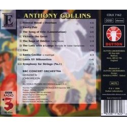Vanity Fair, Festival Royal Soundtrack (Anthony Collins) - CD Back cover