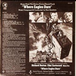 Where Eagles Dare Soundtrack (Ron Goodwin) - CD Back cover