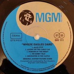Where Eagles Dare Bande Originale (Ron Goodwin) - cd-inlay