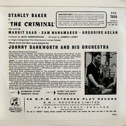 The Criminal Soundtrack (John Dankworth) - CD Back cover