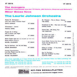 The Avengers サウンドトラック (Laurie Johnson) - CD裏表紙