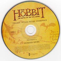 The Hobbit: The Battle of the Five Armies サウンドトラック (Howard Shore) - CDインレイ