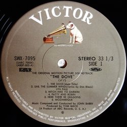 The Dove サウンドトラック (John Barry) - CDインレイ