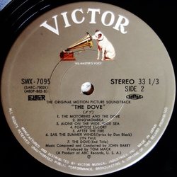 The Dove サウンドトラック (John Barry) - CDインレイ