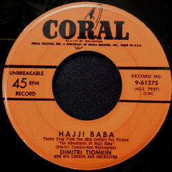 Hajji Baba / Duel In The Sun Trilha sonora (Dimitri Tiomkin) - capa de CD