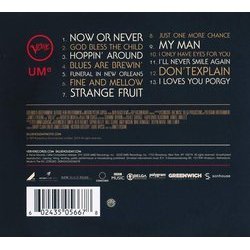 Billie Ścieżka dźwiękowa (Billie Holiday, The Sonhouse All Stars) - Tylna strona okladki plyty CD