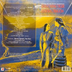 Crouching Tiger, Hidden Dragon Ścieżka dźwiękowa (Dun Tan) - Tylna strona okladki plyty CD