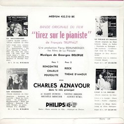 Tirez sur le Pianiste Trilha sonora (Georges Delerue) - CD capa traseira