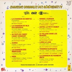 Chansons originales des gnriques T.V. Soundtrack (Various Artists) - CD Back cover