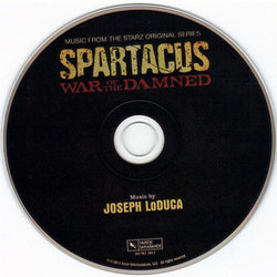 Spartacus: War Of The Damned サウンドトラック (Joseph LoDuca) - CDインレイ