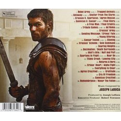 Spartacus: War Of The Damned Soundtrack (Joseph LoDuca) - CD Back cover
