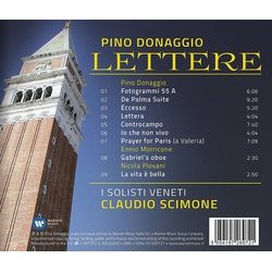 Pino Donaggio: Lettere Trilha sonora (Pino Donaggio, Ennio Morricone, Nicola Piovani) - CD capa traseira