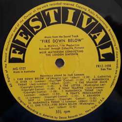 Fire Down Below Trilha sonora (Muir Mathieson) - CD-inlay