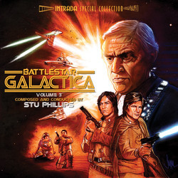 Battlestar Galactica - Volume 3 サウンドトラック (Stu Phillips) - CDカバー