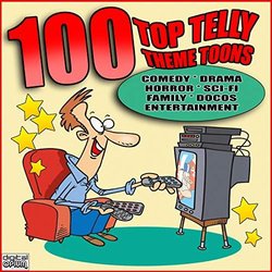 100 Top Telly Theme Toons Soundtrack (Various Artists) - CD cover