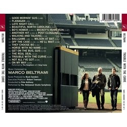 Trouble With the Curve Soundtrack (Marco Beltrami) - CD Back cover