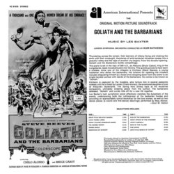 Goliath And The Barbarians サウンドトラック (Les Baxter, Carlo Innocenzi) - CD裏表紙