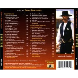 Tombstone Soundtrack (Bruce Broughton) - CD Back cover