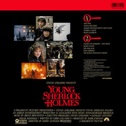 Young Sherlock Holmes Soundtrack (Bruce Broughton) - CD Trasero