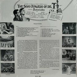 The 5.000 Fingers of Dr. T. Soundtrack (Friedrich Hollaender, Heinz Roemheld, Hans J. Salter) - CD Back cover