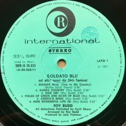 Soldato Bl Ścieżka dźwiękowa (Roy Budd) - wkład CD