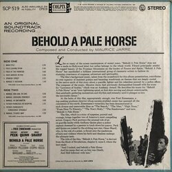 Behold a Pale Horse Colonna sonora (Maurice Jarre) - Copertina posteriore CD
