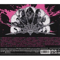 The Man with the Iron Fists サウンドトラック (Various Artists) - CD裏表紙