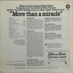 More Than a Miracle Soundtrack (Piero Piccioni) - CD Trasero