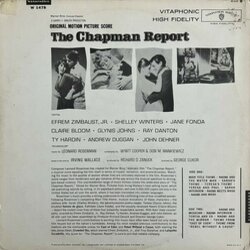 The Chapman Report Soundtrack (Leonard Rosenman) - CD Trasero