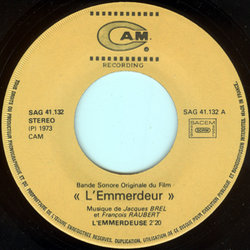 L'emmerdeur サウンドトラック (Jacques Brel) - CDインレイ