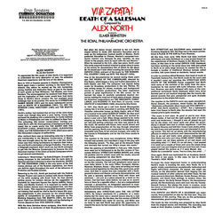 Viva Zapata! / Death of a Salesman Ścieżka dźwiękowa (Alex North) - Tylna strona okladki plyty CD