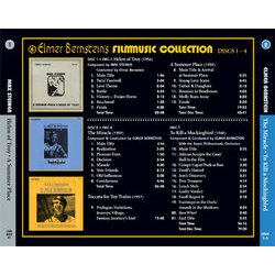 Elmer Bernstein's Filmmusic Collection Soundtrack (Elmer Bernstein, Bernard Herrmann, Alfred Newman, Alex North, Mikls Rzsa, Max Steiner, Dimitri Tiomkin, Franz Waxman) - CD Back cover