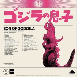 Son of Godzilla Trilha sonora (Masaru Sat) - CD capa traseira