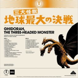 Ghidorah, the Three-Headed Monster Ścieżka dźwiękowa (Akira Ifukube) - Tylna strona okladki plyty CD