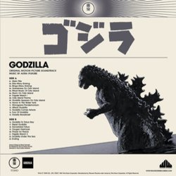 Godzilla Soundtrack (Akira Ifukube) - CD Back cover