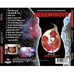 Inseminoid Soundtrack (John Scott) - CD Back cover