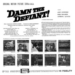 Damn the Defiant! Trilha sonora (Clifton Parker	) - CD capa traseira