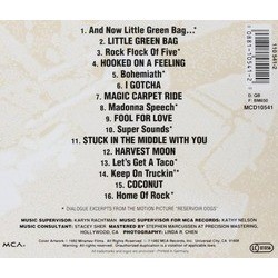 Reservoir Dogs Ścieżka dźwiękowa (Various Artists) - Tylna strona okladki plyty CD