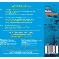 Leipzig Symphony - Funeral Pieces - Nuit et Broulliard Soundtrack (Hanns Eisler) - CD Achterzijde