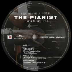 The Pianist サウンドトラック (Various Artists, Wojciech Kilar) - CDインレイ