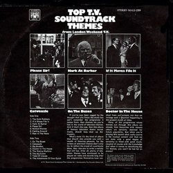 Top T.V. Soundtrack Themes Ścieżka dźwiękowa (Various Artists) - Tylna strona okladki plyty CD